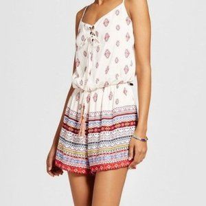 Ivory Shorts Romper NEW